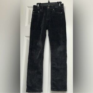NWT Boys Crew Cuts Slim Charcoal Corduroy Pants